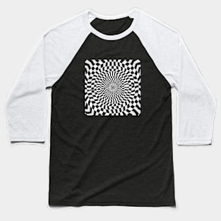 Optical Art Dazzling Circle Baseball T-Shirt